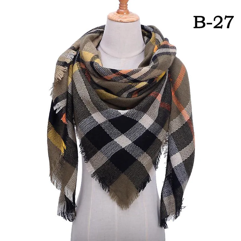 2022 Bufanda de cachemira para mujeres Otoño Invierno Mantones Envolturas Cuello Cálido Pañuelo Manta Triángel Pashmina Bandana 