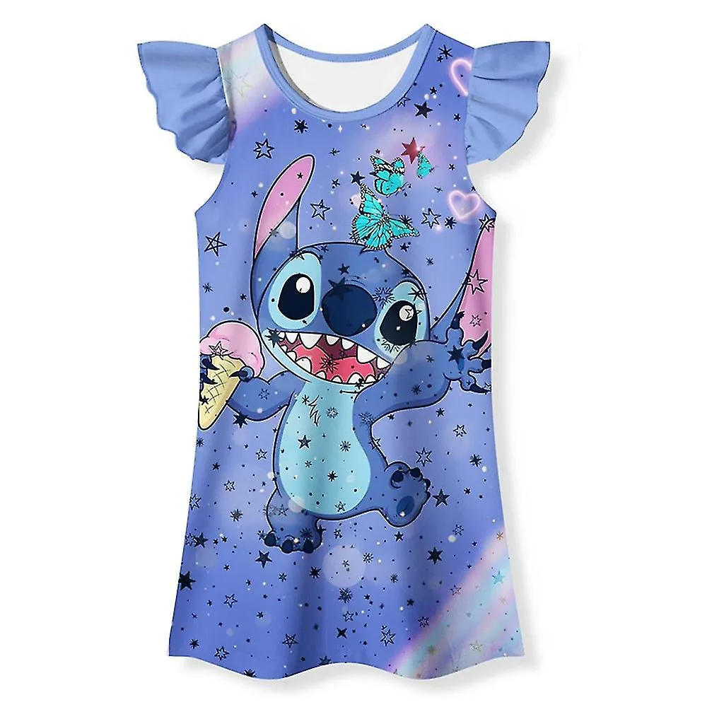 59YEARS KIDS GIRLS LILO & STITCH CARTOON SLEEPWEAR NIGHTWEAR PYJAMAS PJS NIGHTIE NIGHTDRESS