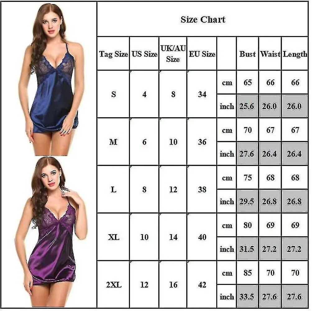 7 COLOR DAMAS SEXY ENCAJE GSTRING NIGHTDRESS SET SLEEPWEAR NIGHTWEAR