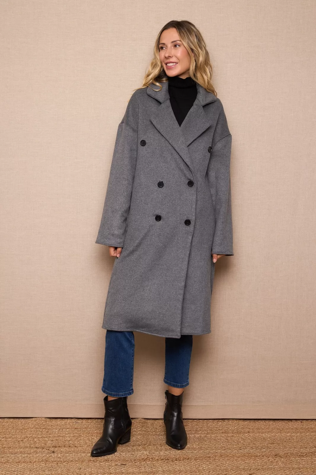 ABRIGO OVERSIZE GRIS LILY