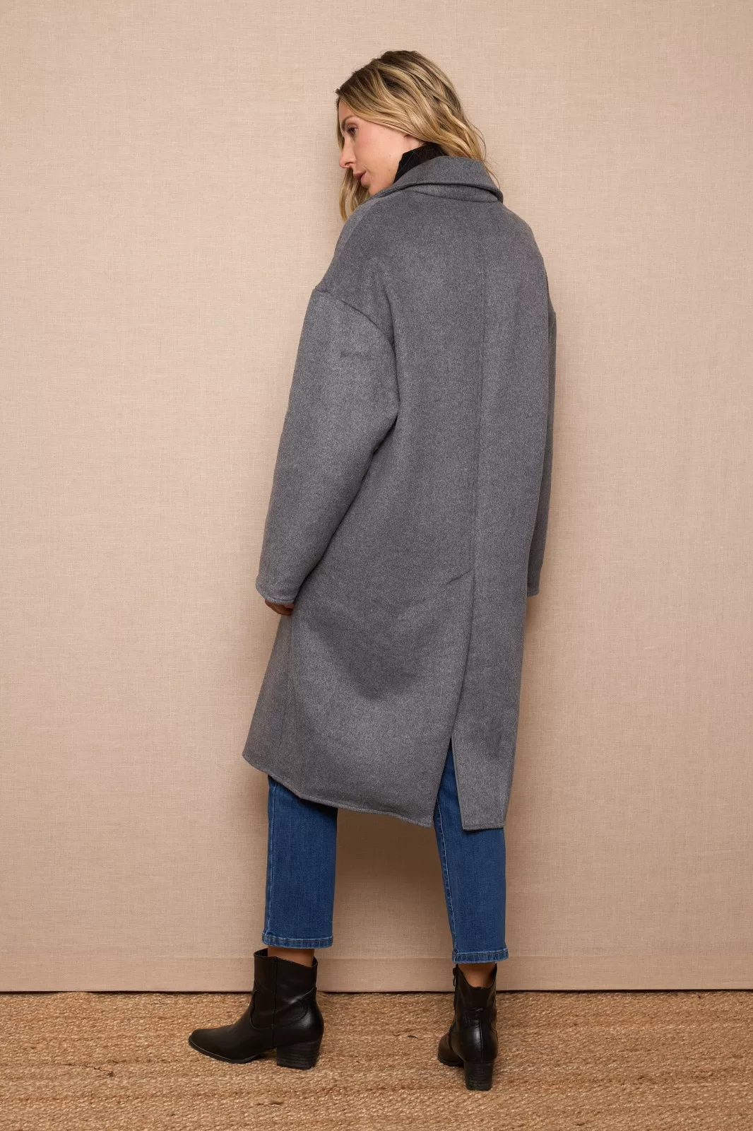 ABRIGO OVERSIZE GRIS LILY