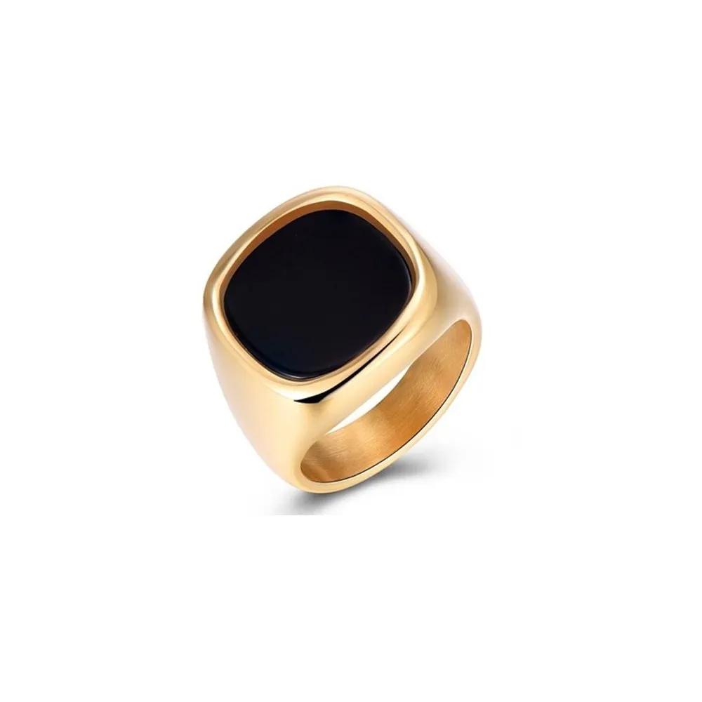 Anillo Malenka Black Oro