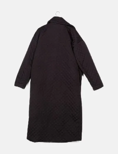 Asos Abrigo acolchado negro