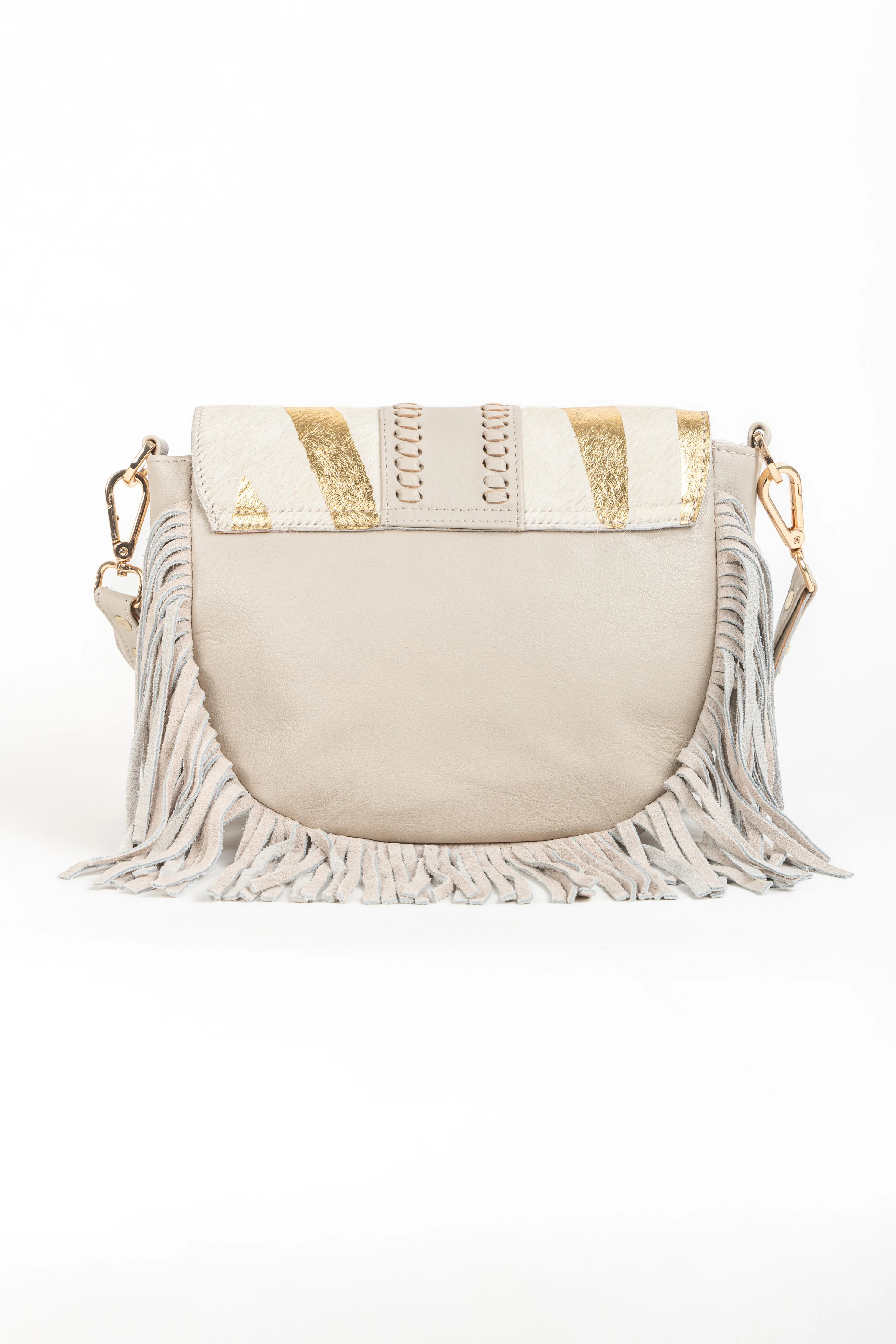 Bandolera piel Western Dorado