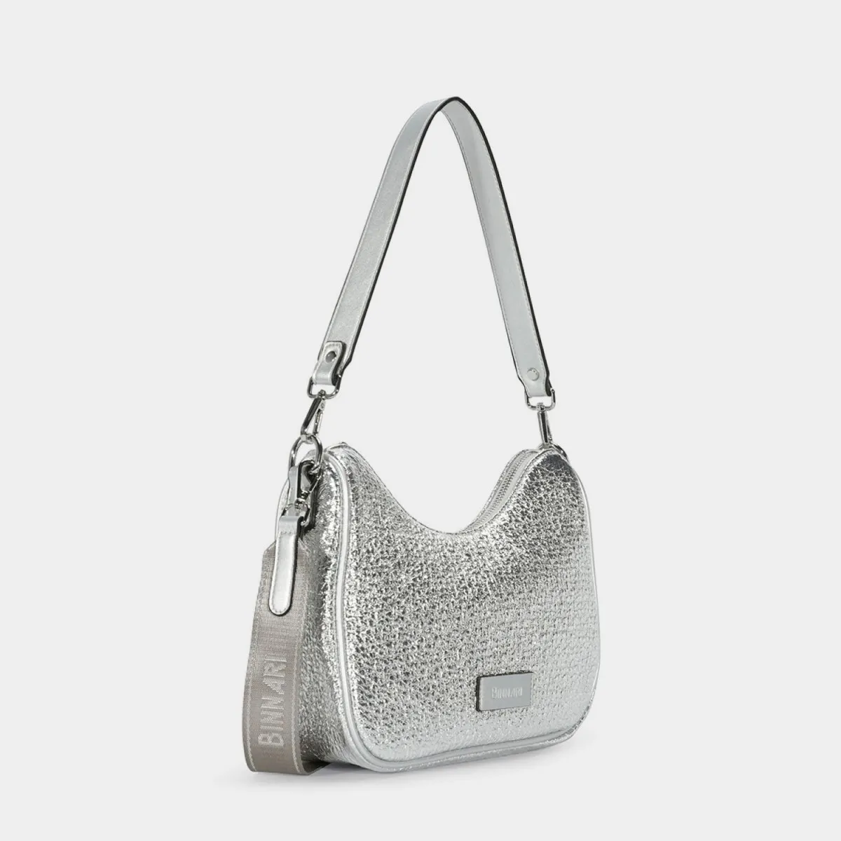 Bolso de hombro binnari plata de vestir rebajas Cnp19651