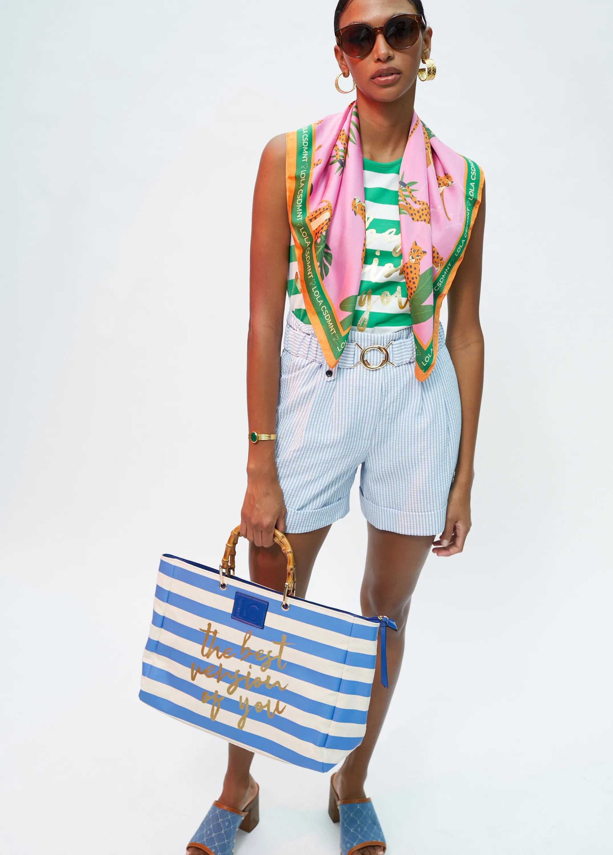 Bolso rayas Lola Casademunt
