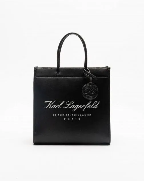 Bolso tote Karl Lagerfeld Hotel Karl Tote Tech Leath Negro