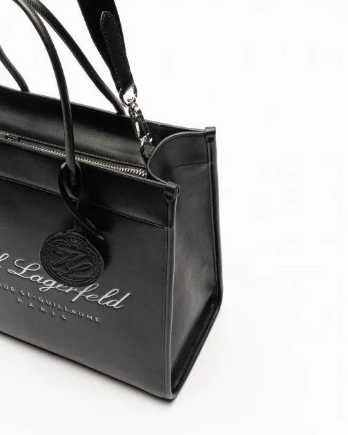 Bolso tote Karl Lagerfeld Hotel Karl Tote Tech Leath Negro