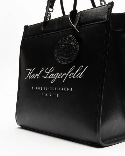 Bolso tote Karl Lagerfeld Hotel Karl Tote Tech Leath Negro