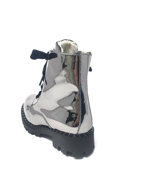 bota cordones charol antracita