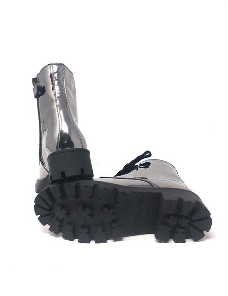 bota cordones charol antracita