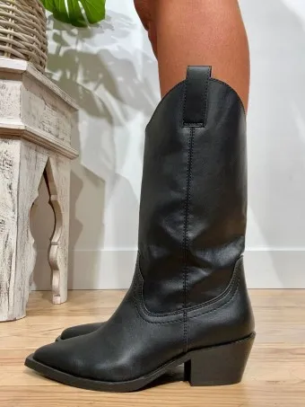 Bota Cowboy TOWNE Negro