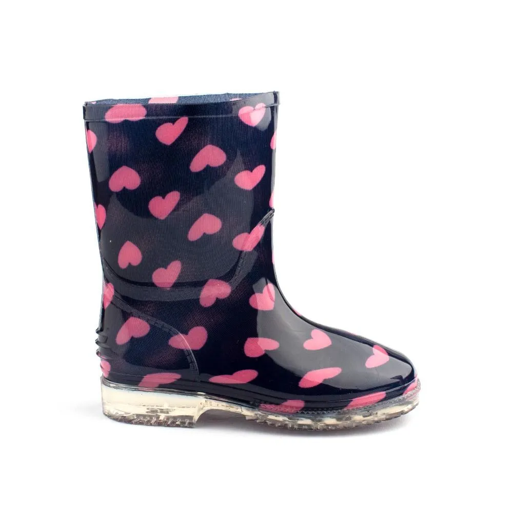 Botas Agua Niña Corazones