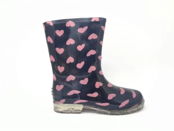 Botas Agua Niña Corazones