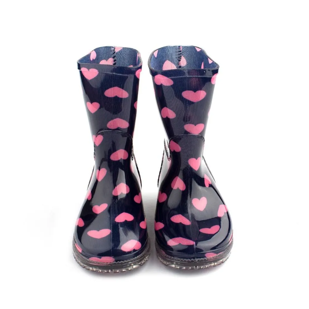 Botas Agua Niña Corazones
