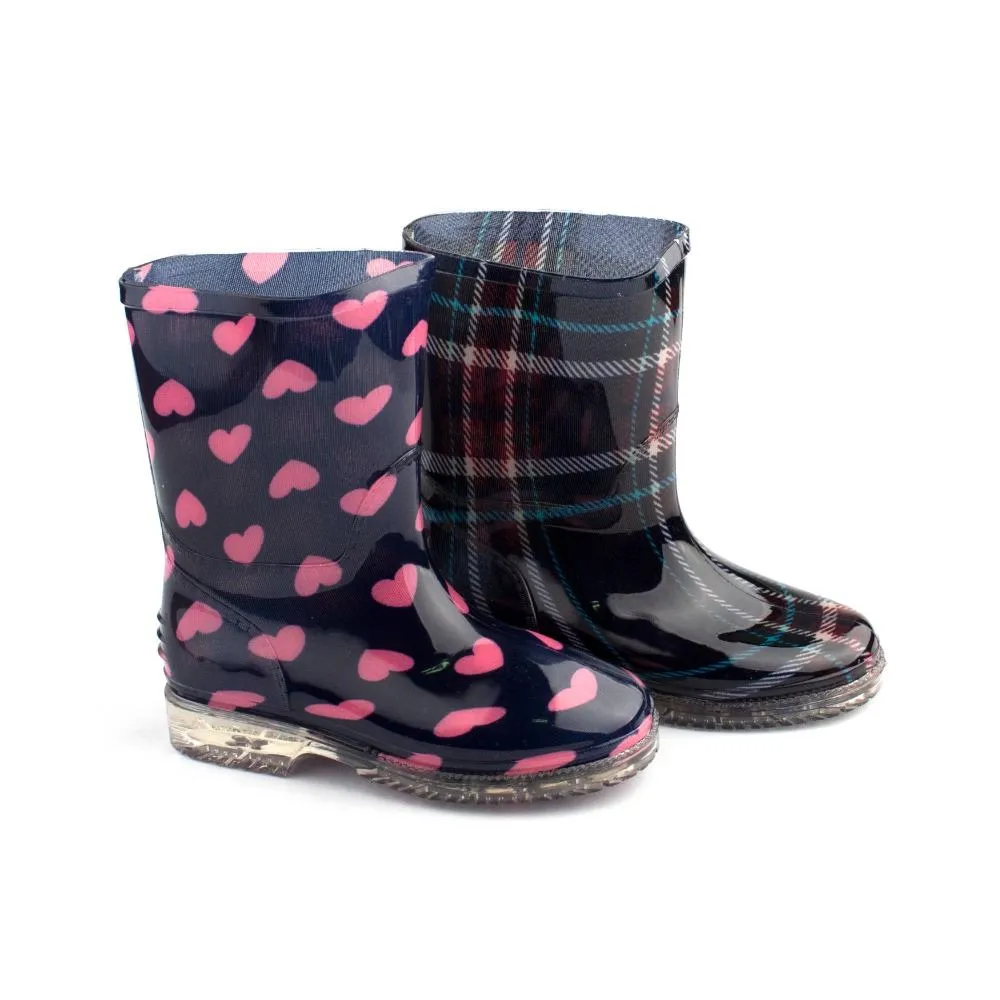 Botas Agua Niña Corazones