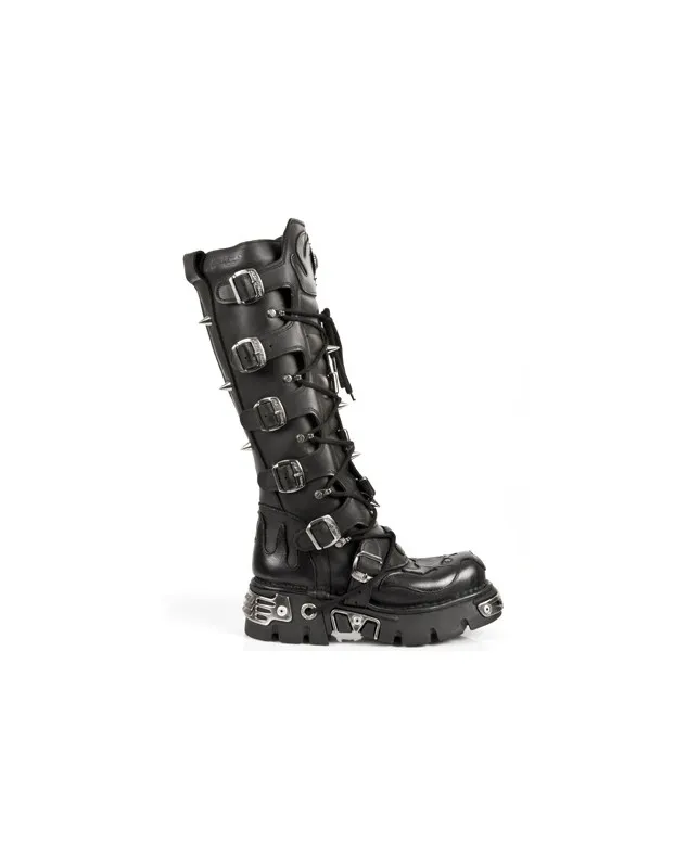 BOTAS ALTAS ALTURA RODILLA NEGRAS DE NEWROCK
