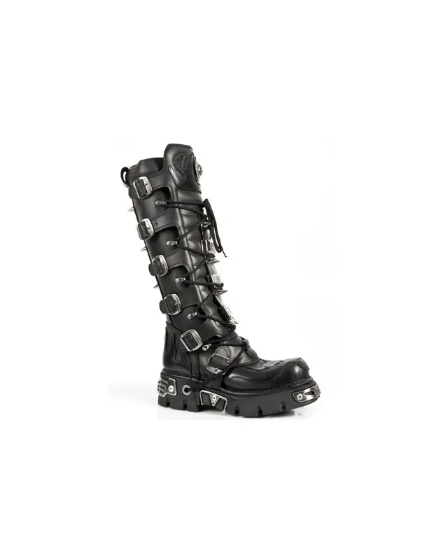 BOTAS ALTAS ALTURA RODILLA NEGRAS DE NEWROCK