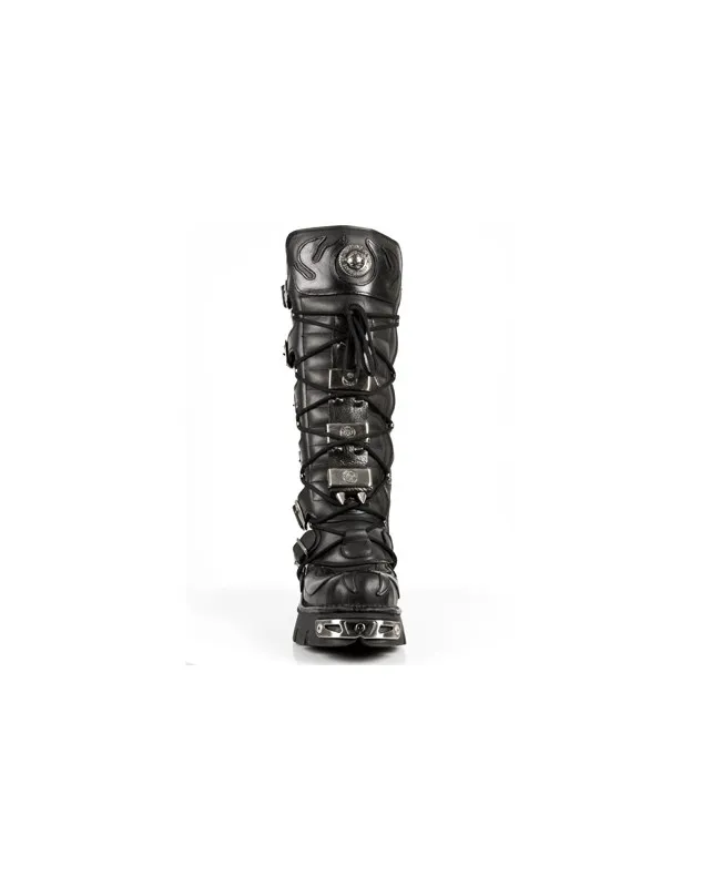 BOTAS ALTAS ALTURA RODILLA NEGRAS DE NEWROCK