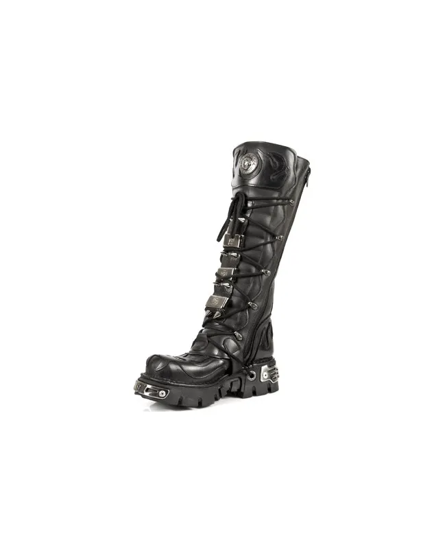 BOTAS ALTAS ALTURA RODILLA NEGRAS DE NEWROCK