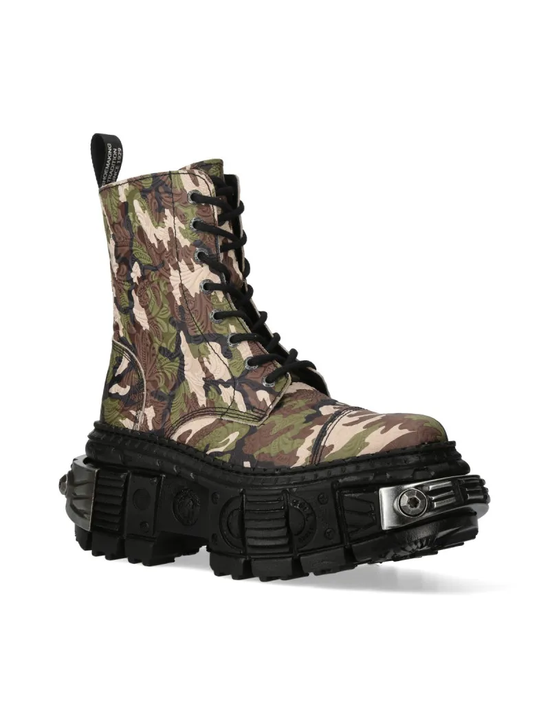 Botas camuflaje urbanas con plataforma