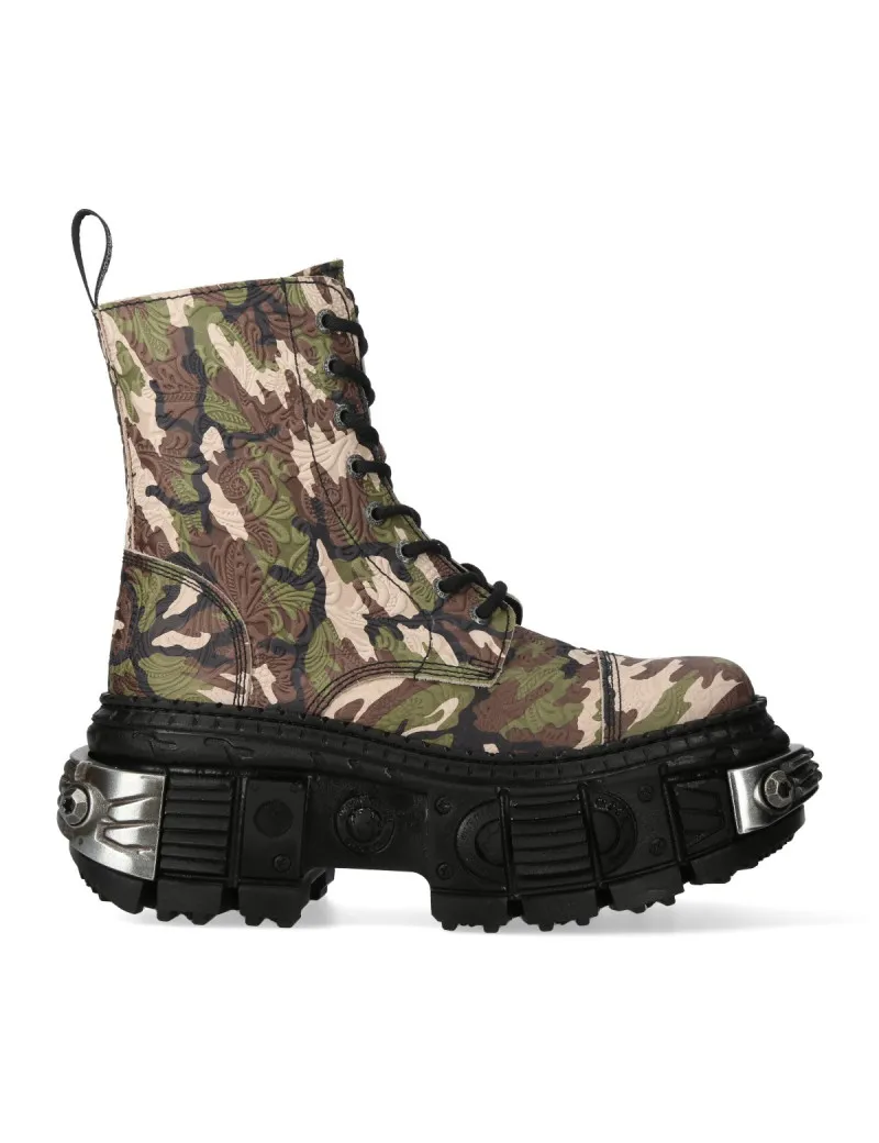 Botas camuflaje urbanas con plataforma