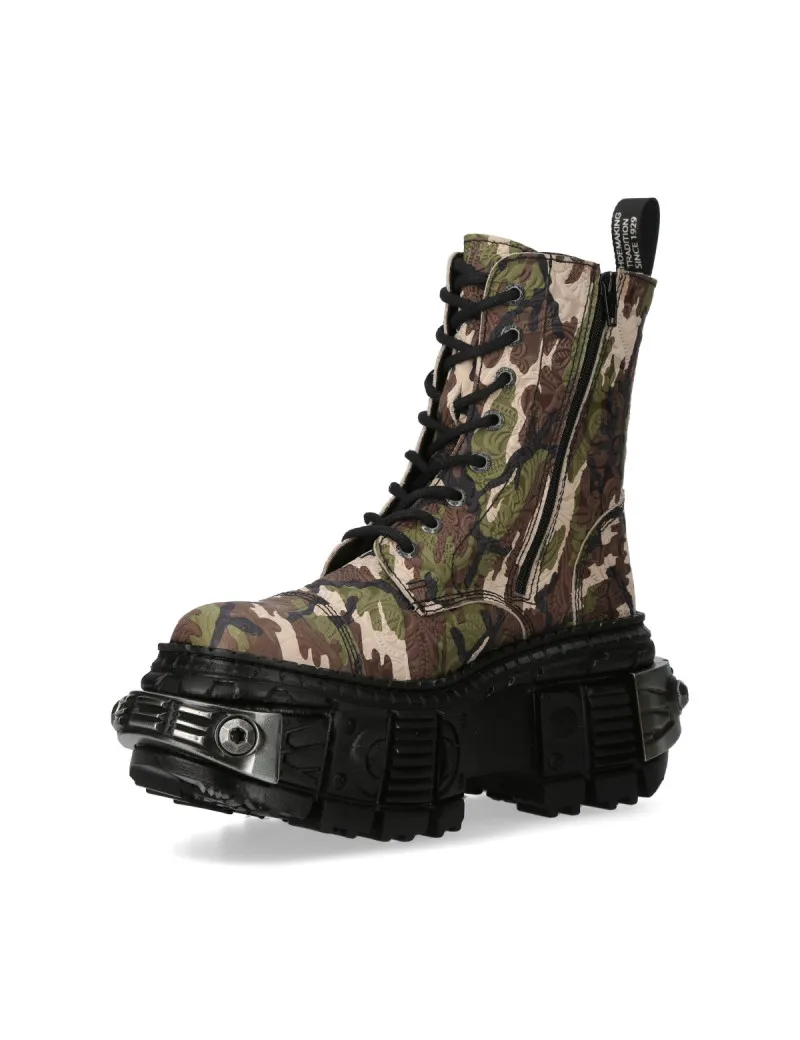 Botas camuflaje urbanas con plataforma