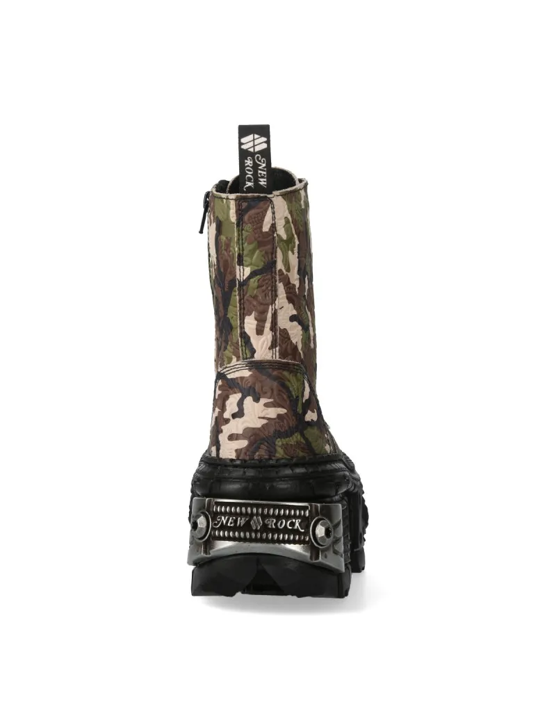 Botas camuflaje urbanas con plataforma