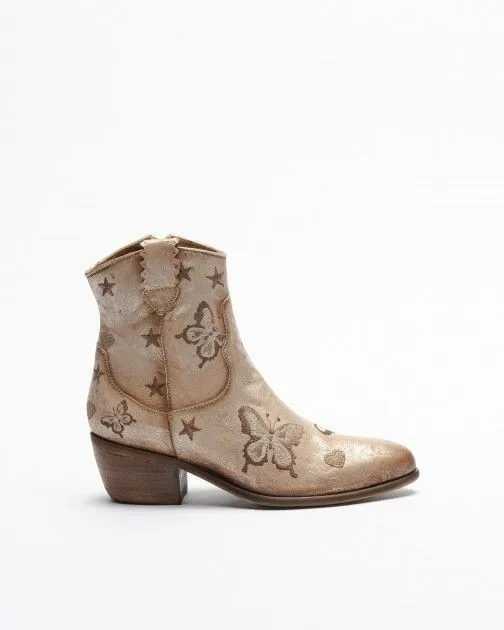 Botas Cowboy PROF F24129 Beige