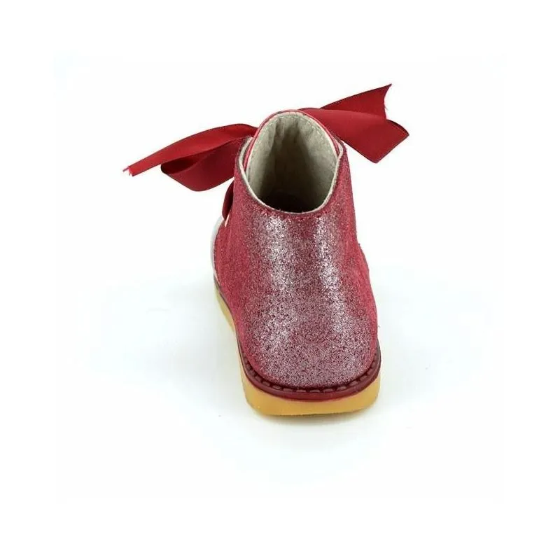 Botas niña con cordon raso