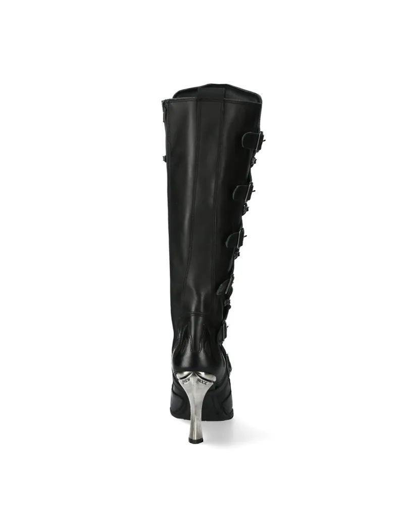 Botas punk goth malicia negro fuego