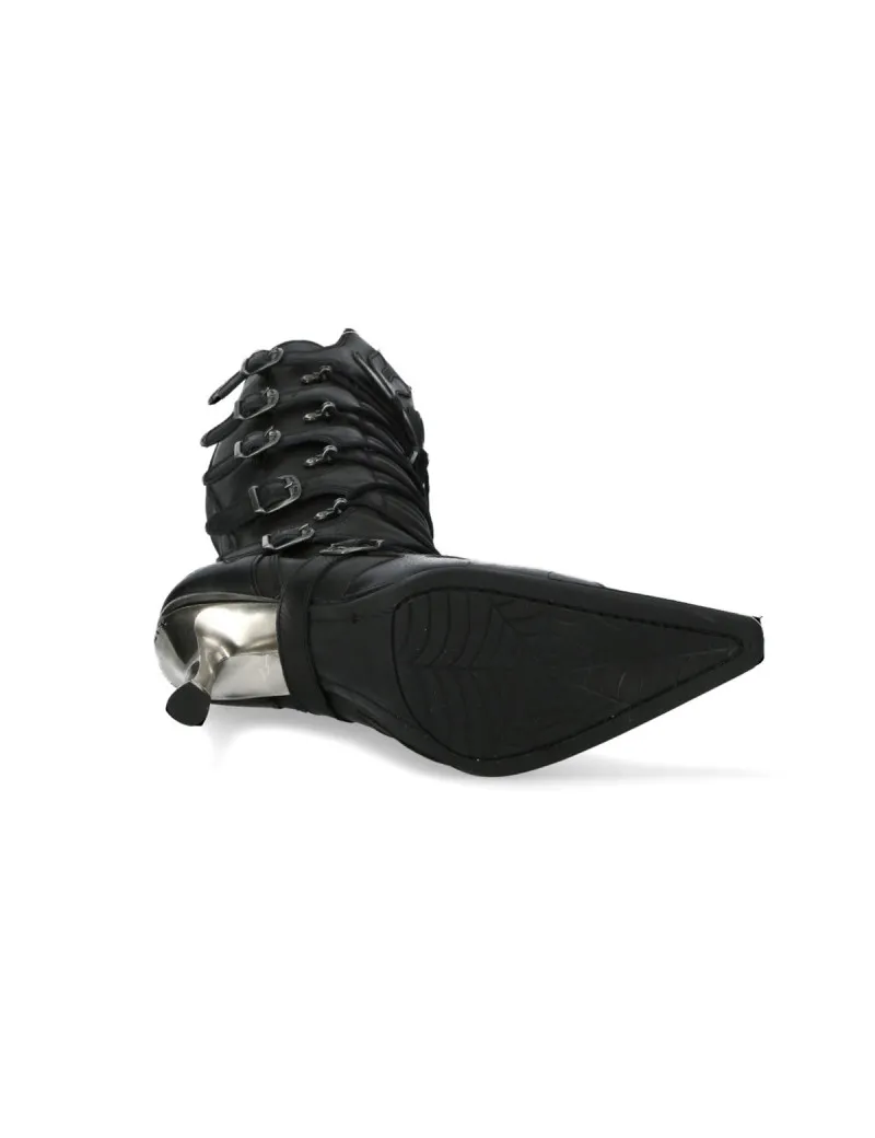 Botas punk goth malicia negro fuego