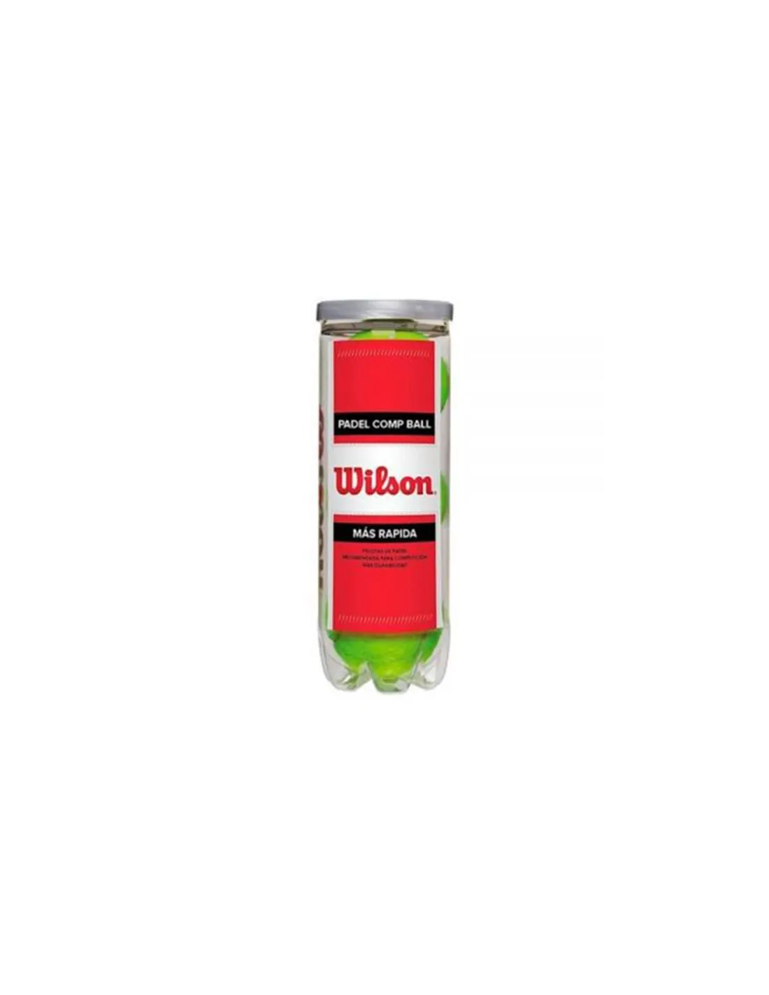 Bote 3 Pelotas Wilson Pádel Comp Ball