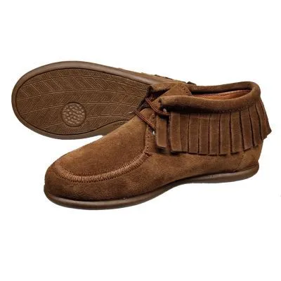 Botin niña flecos cuero chuches
