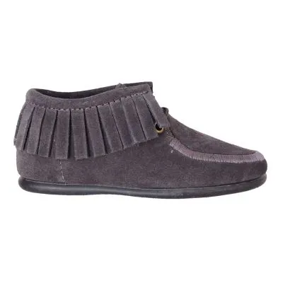 Botin niña flecos gris chuches