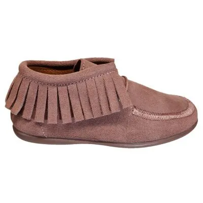 Botin niña flecos nude chuches