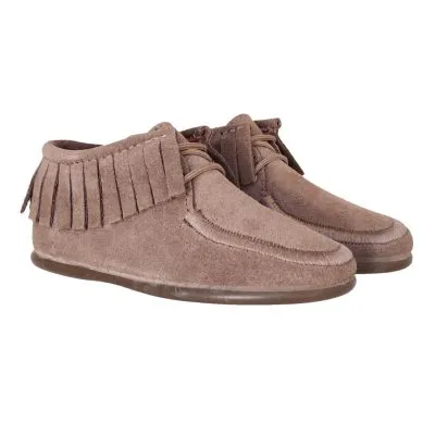 Botin niña flecos taupe chuches