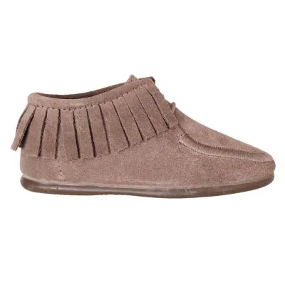 Botin niña flecos taupe chuches