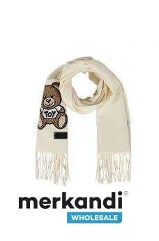 BUFANDA MOSCHINO BEIGE AL POR MAYOR  DISPONIBLE EN TALLAS S / M / L / XL, REFERENCIA 3000+ MARCAS DE LUJO