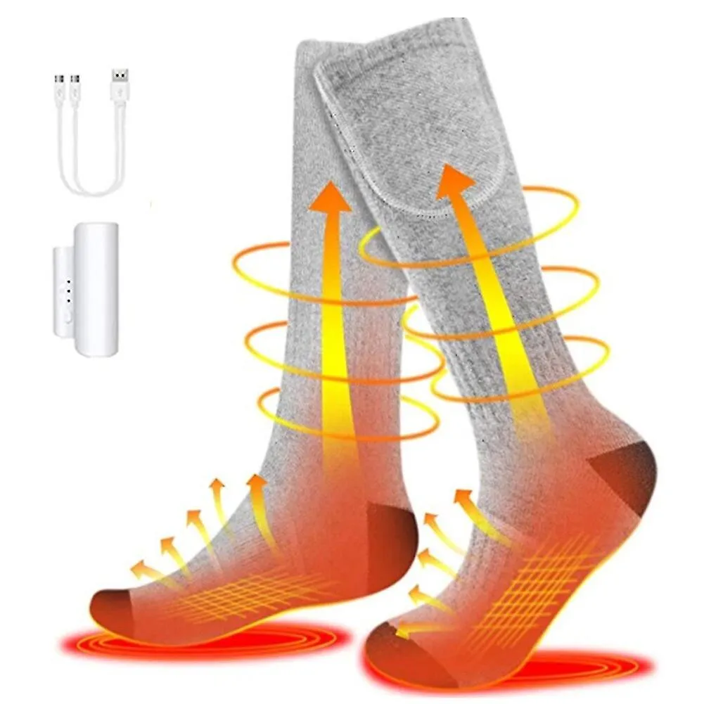 Calcetines calefactables Control remoto Calefacción eléctrica Calcetines Batería recargable Calcetines térmicos de invierno Homb