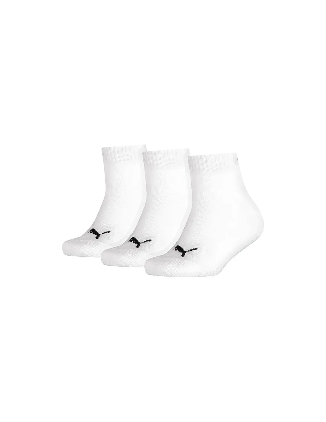 Calcetines Puma Quarter Jr x3 White