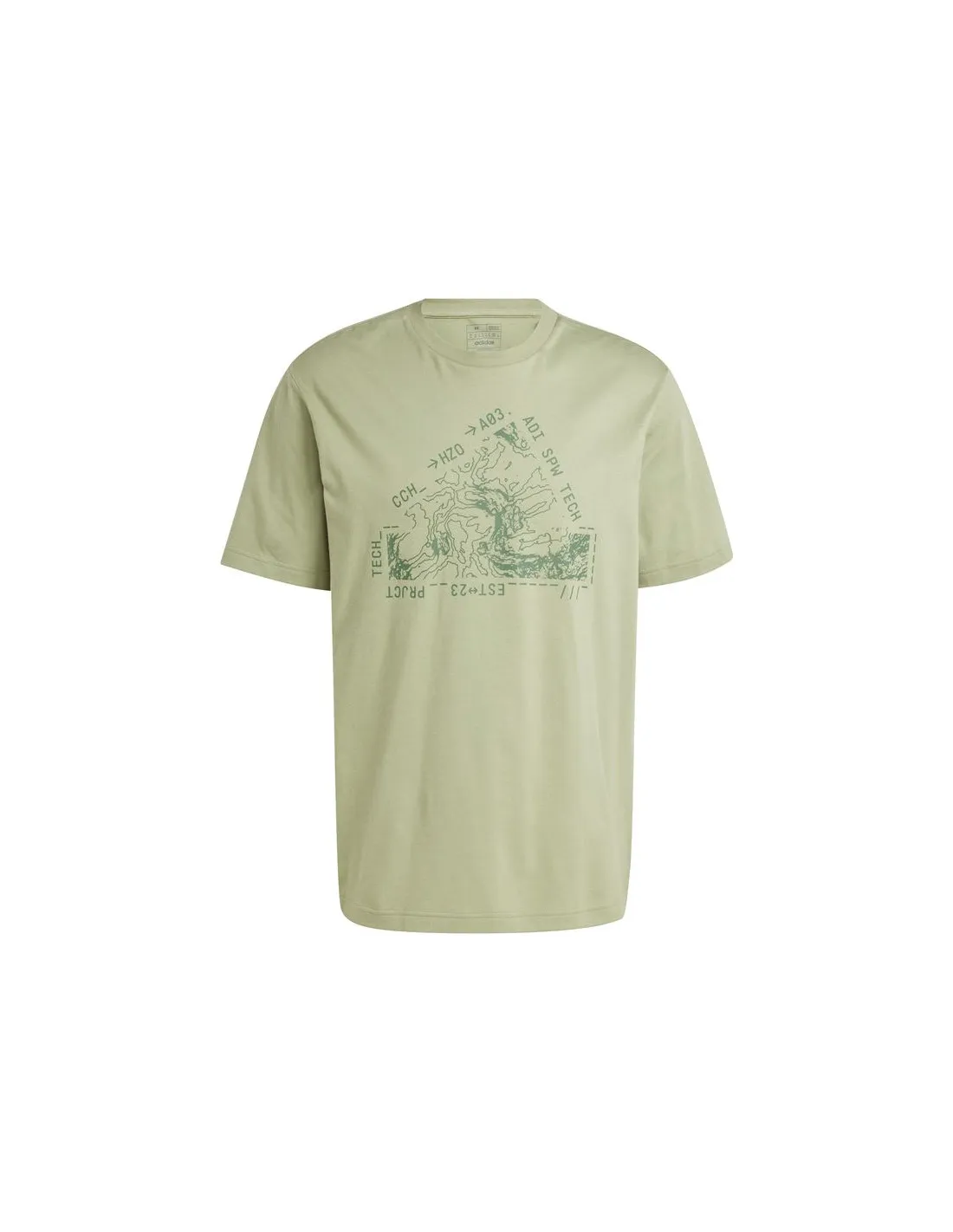 Camiseta adidas City Escape Lands Graphic Hombre Verde