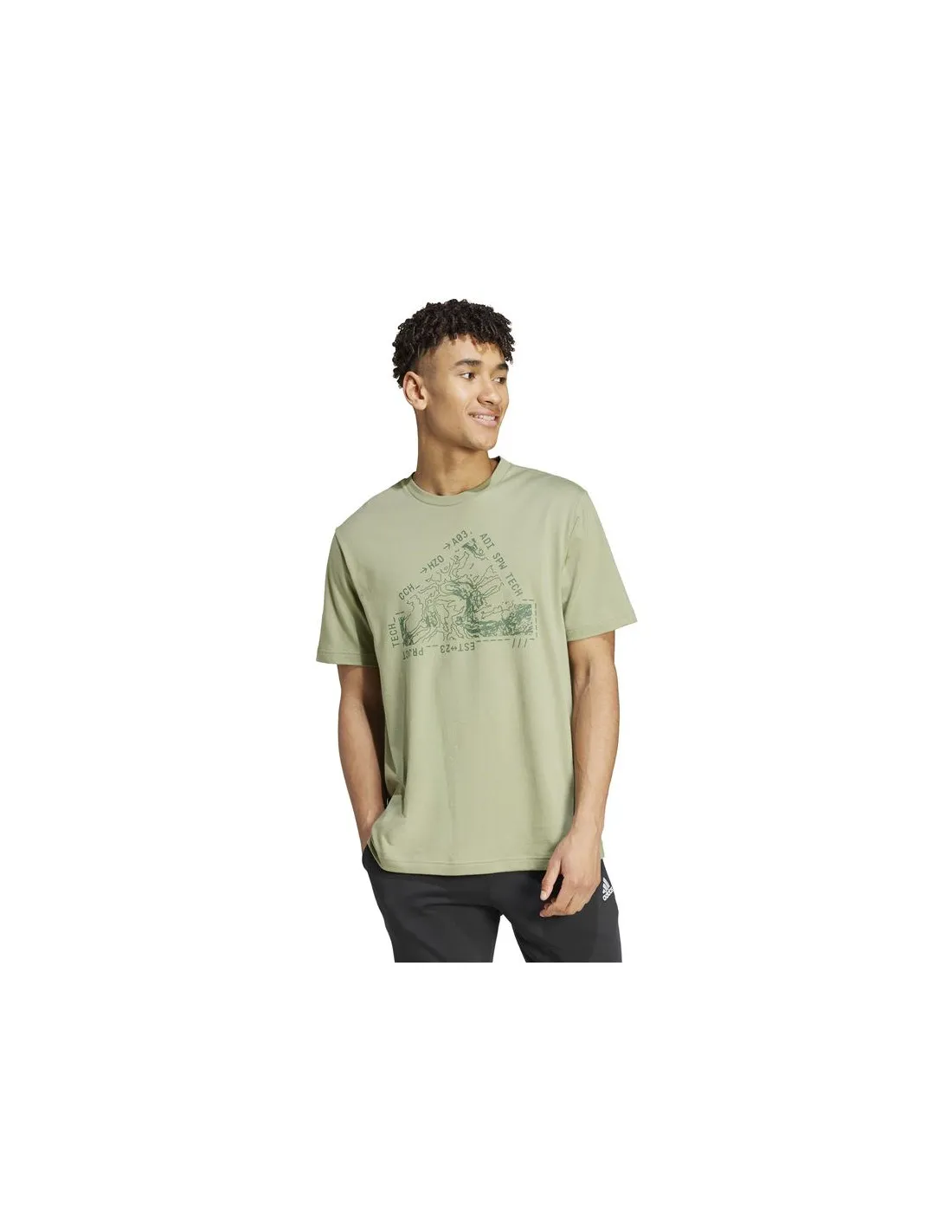 Camiseta adidas City Escape Lands Graphic Hombre Verde