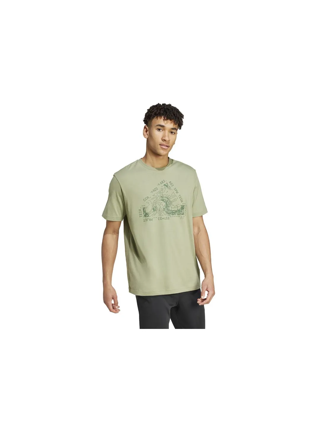 Camiseta adidas City Escape Lands Graphic Hombre Verde