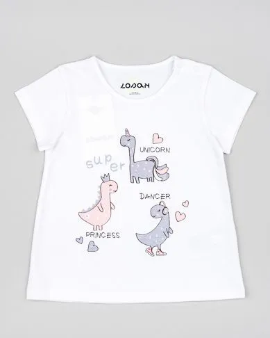 Camiseta Dinosaurios Bebé Niña Losan