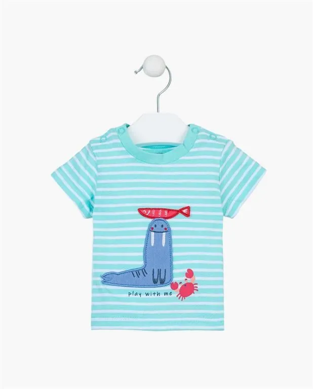 Camiseta Marinera Turquesa Bebé Losan