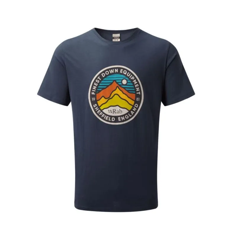 Camiseta Rab Stance 3 Peaks SS (Deep Ink) hombre