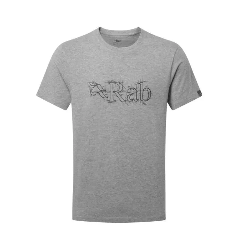 Camiseta Rab Stance Sketch (Grey Marl) hombre