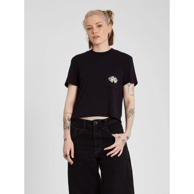 Camiseta VOLCOM Pocket Dial (Negra) Mujer