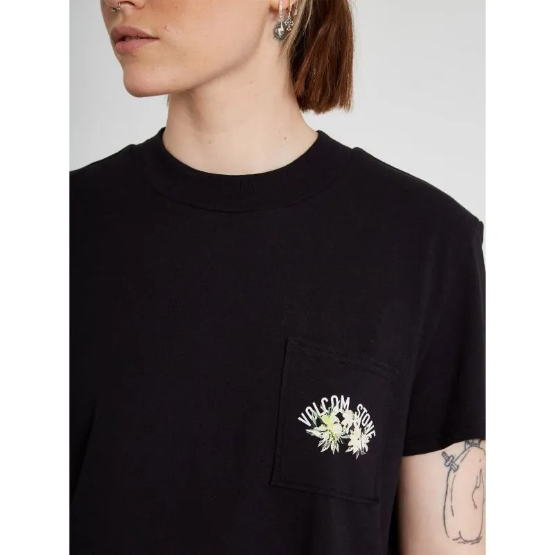 Camiseta VOLCOM Pocket Dial (Negra) Mujer